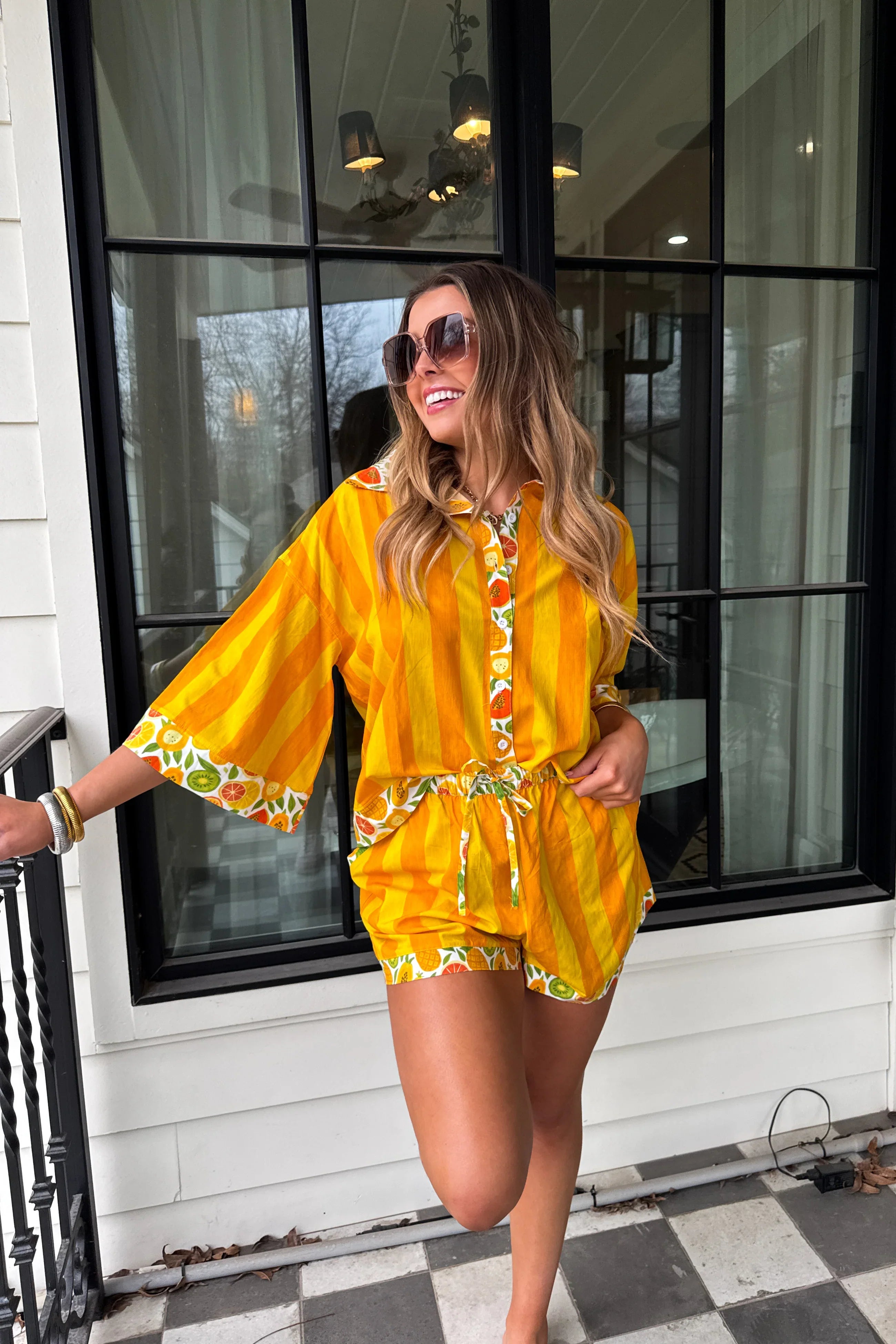 PREORDER: Fruit Salad Button Down Top