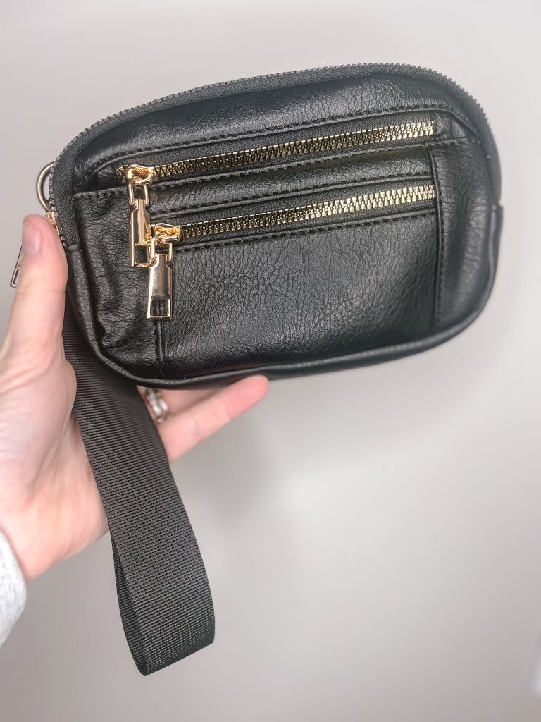 Vegan leather wristlets