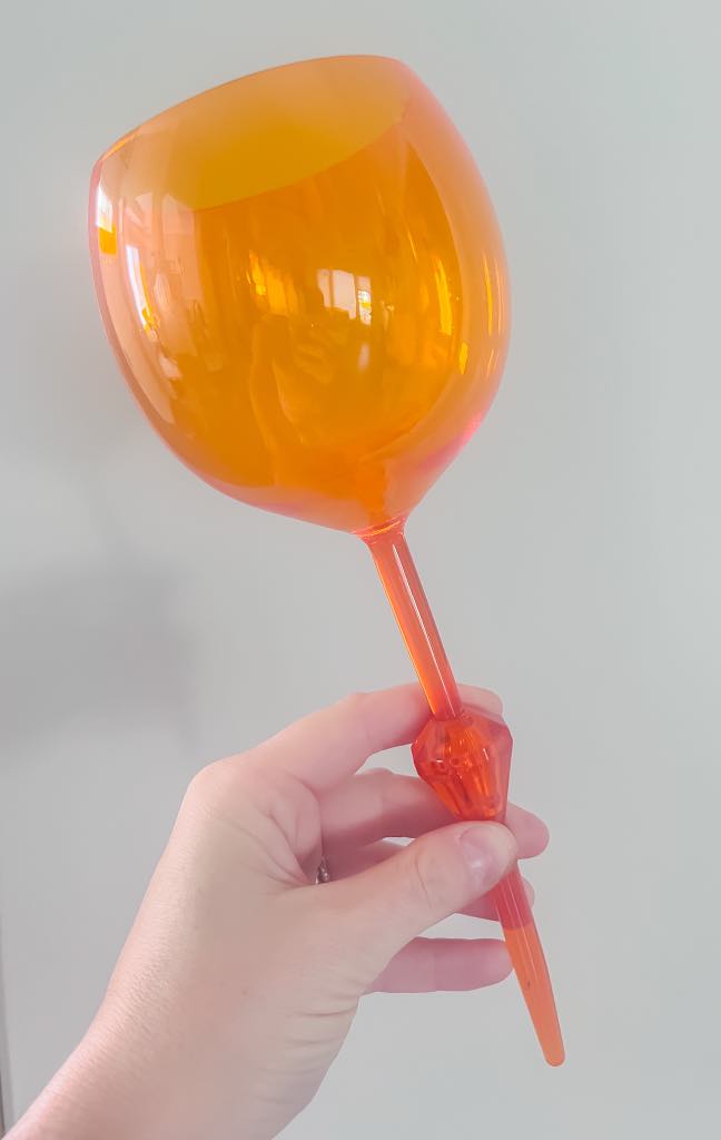 Floating Acrylic wine glass