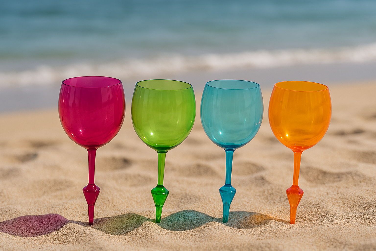 Floating Acrylic wine glass