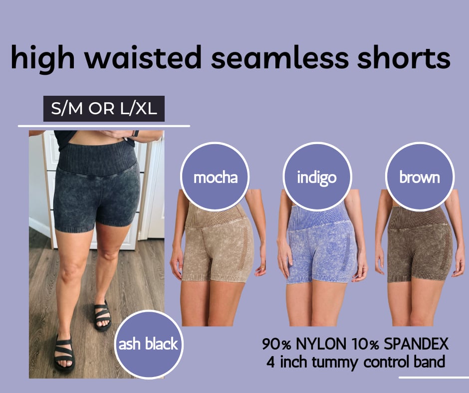 High Waisted Seamless Shorts