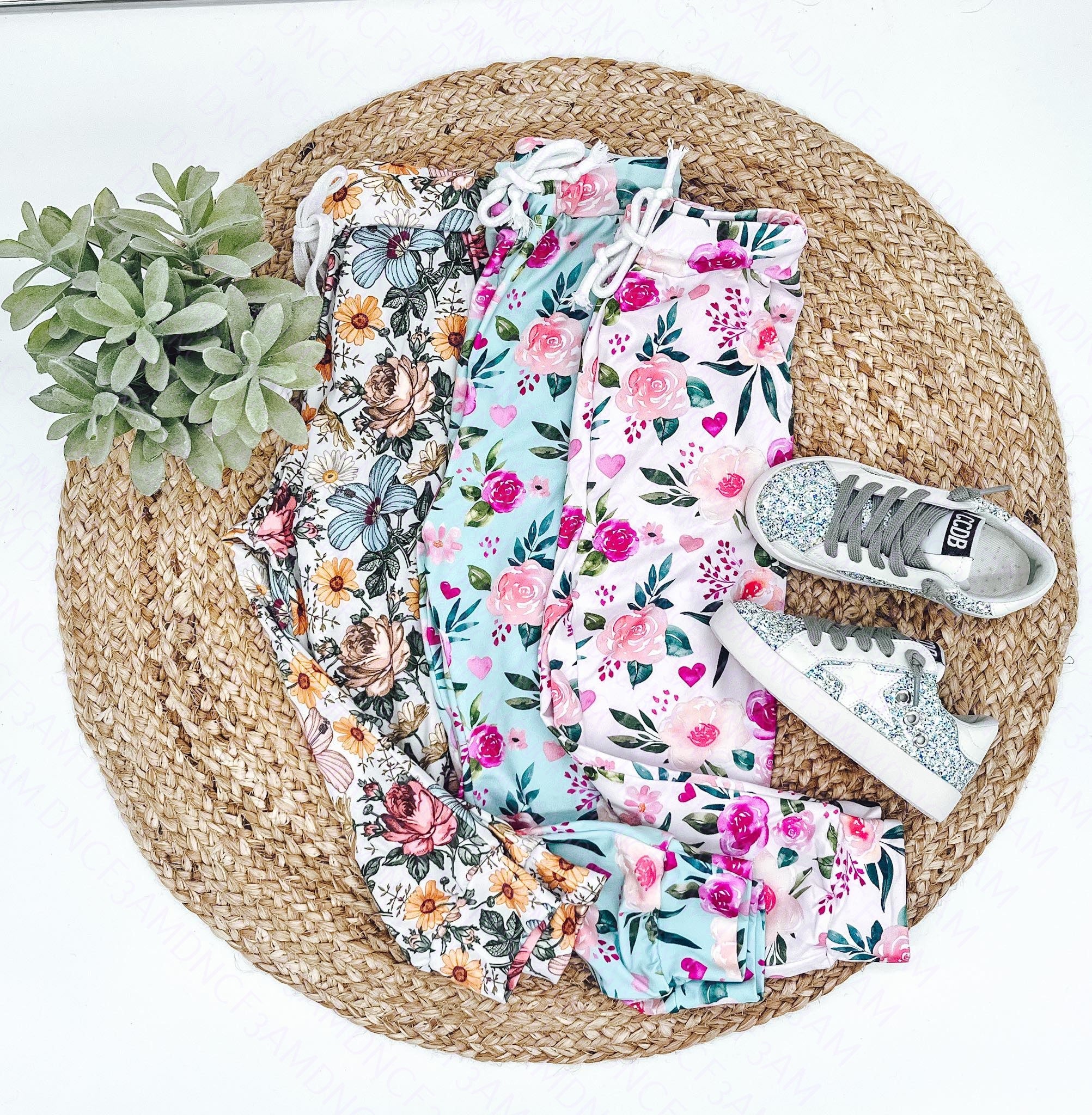 Girl's SPRING FLORAL JOGGERS