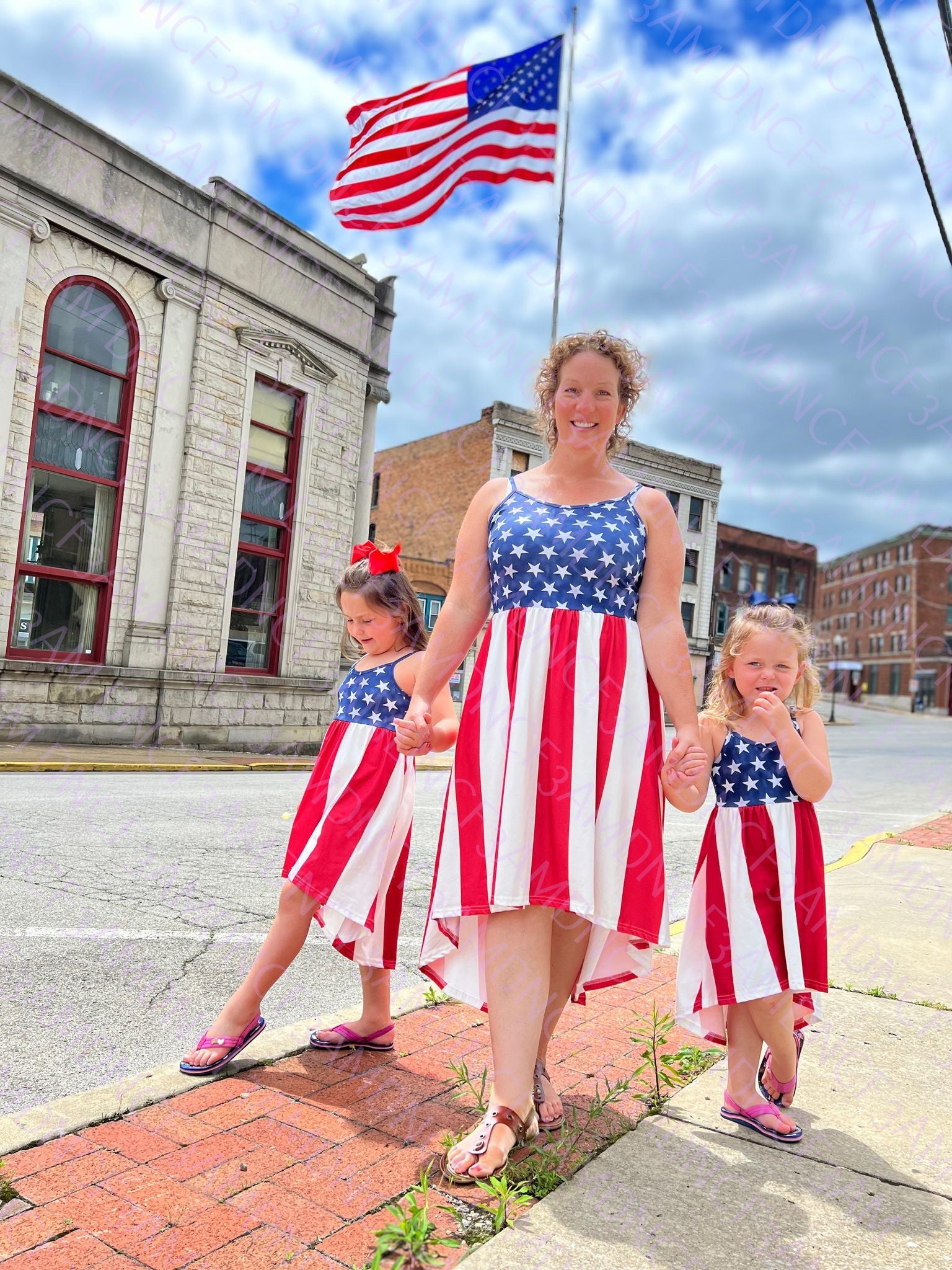Mommy and me High Low Flag Dress