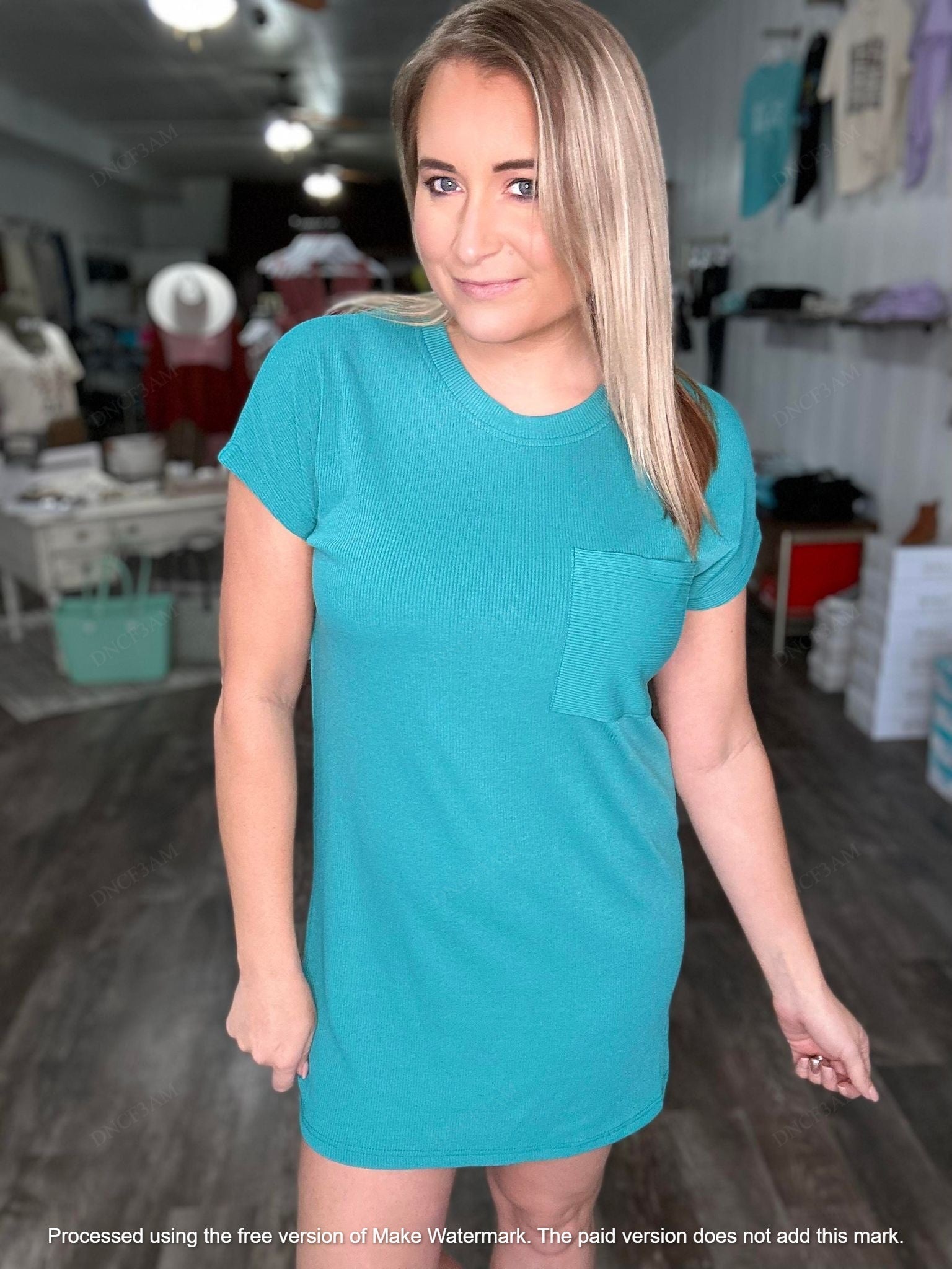 The Jess Ribbed T Shirt Dress