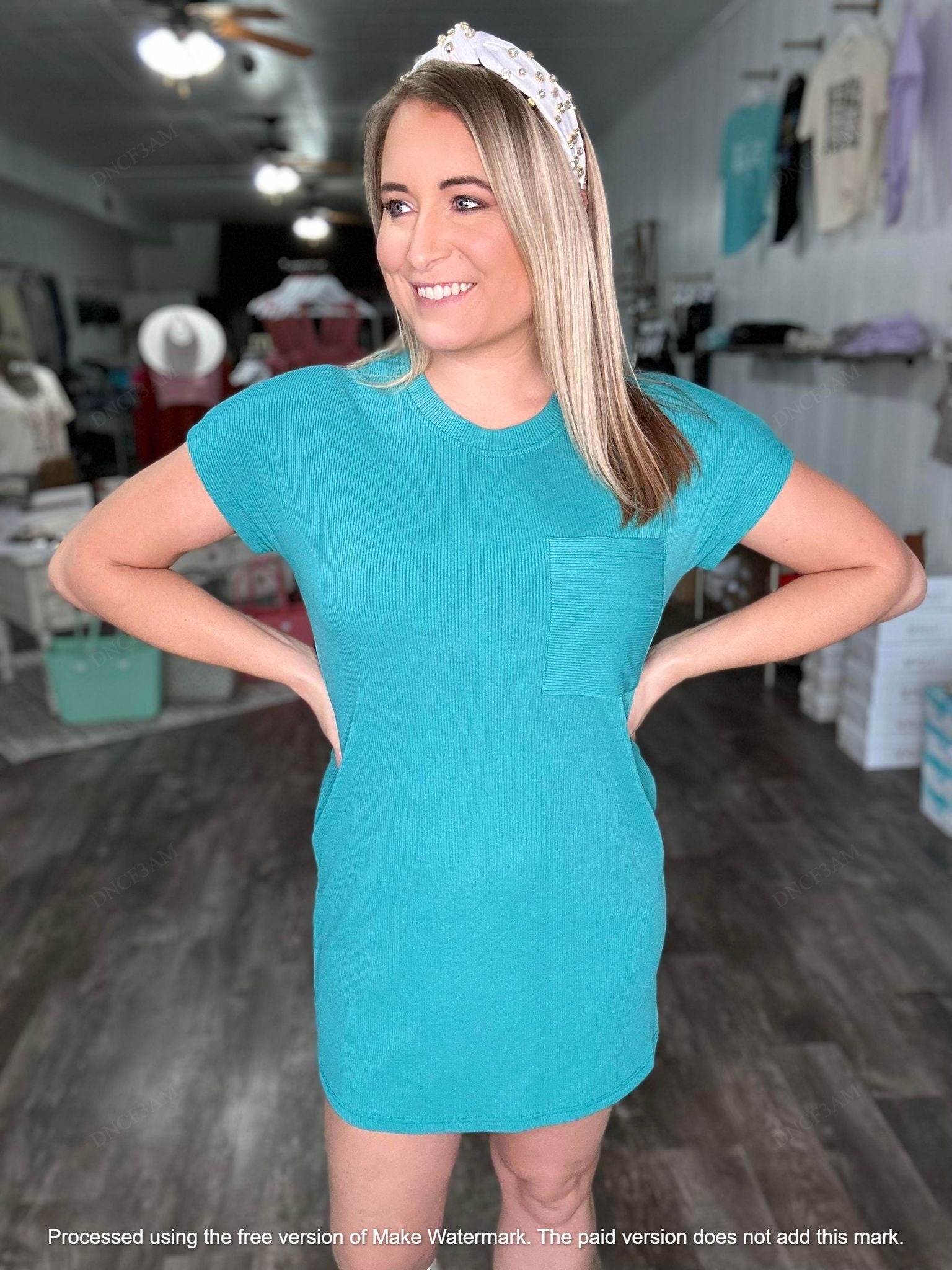The Jess Ribbed T Shirt Dress