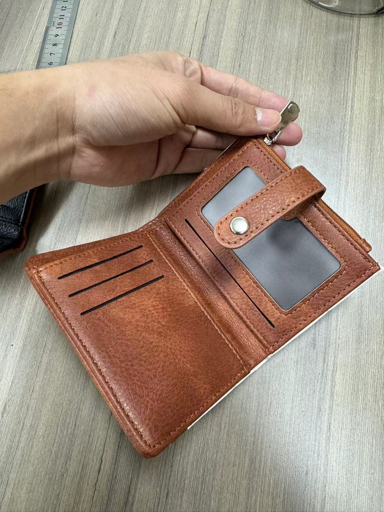 Quilted or Checker Vegan Leather Wallets