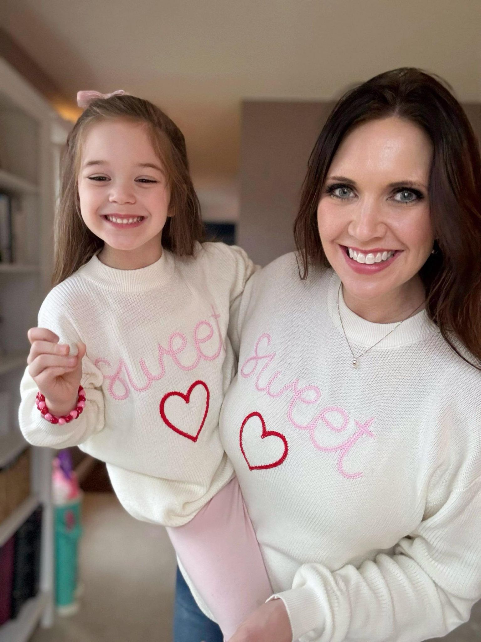 Mommy and Me Valentine's Sweetheart Sweater!