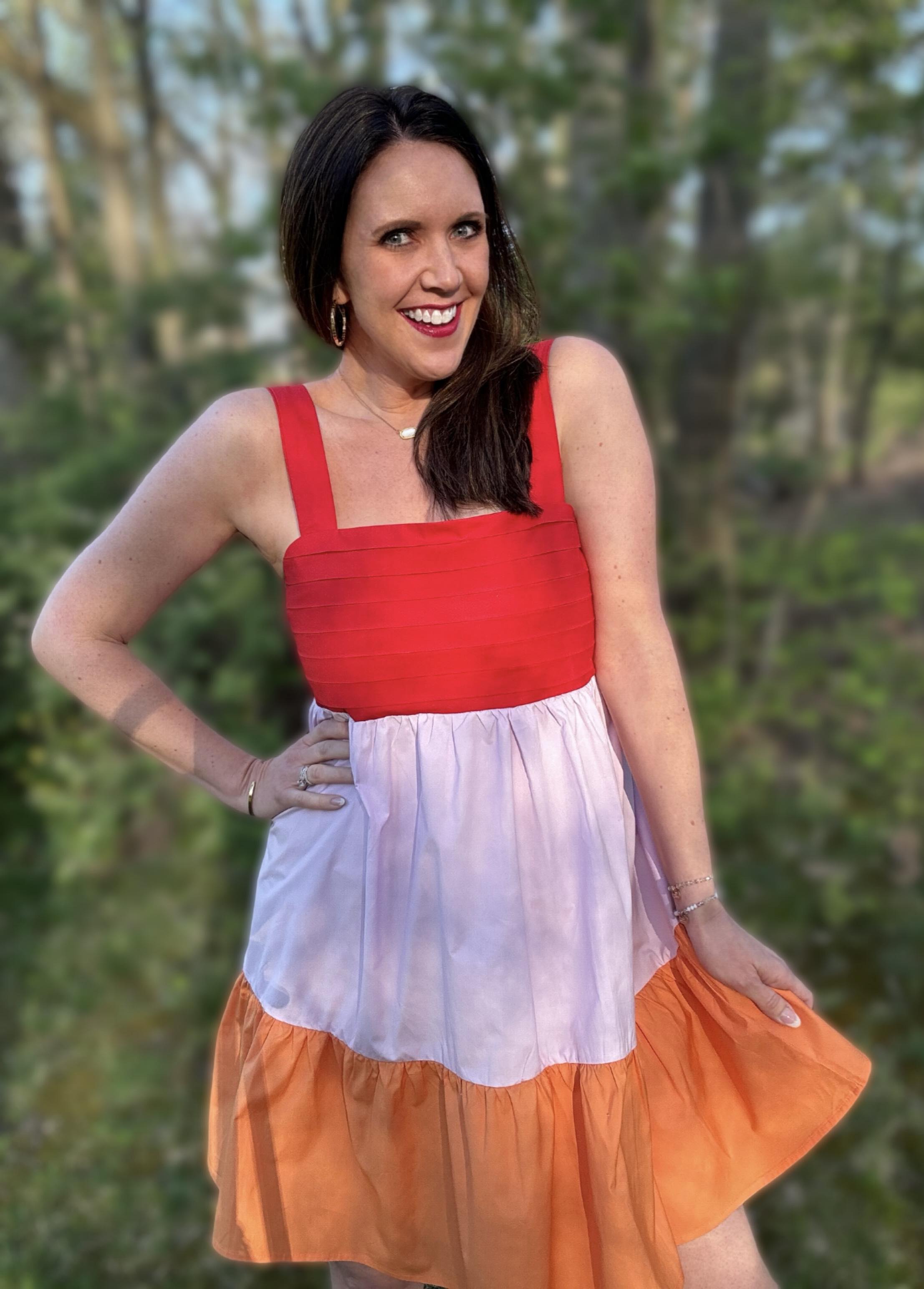 The Rowan Tiered Tie-Back Bow Dress