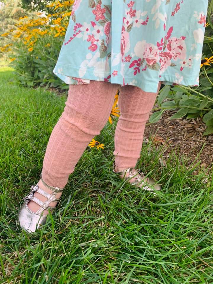 Ribbed Footless Tights