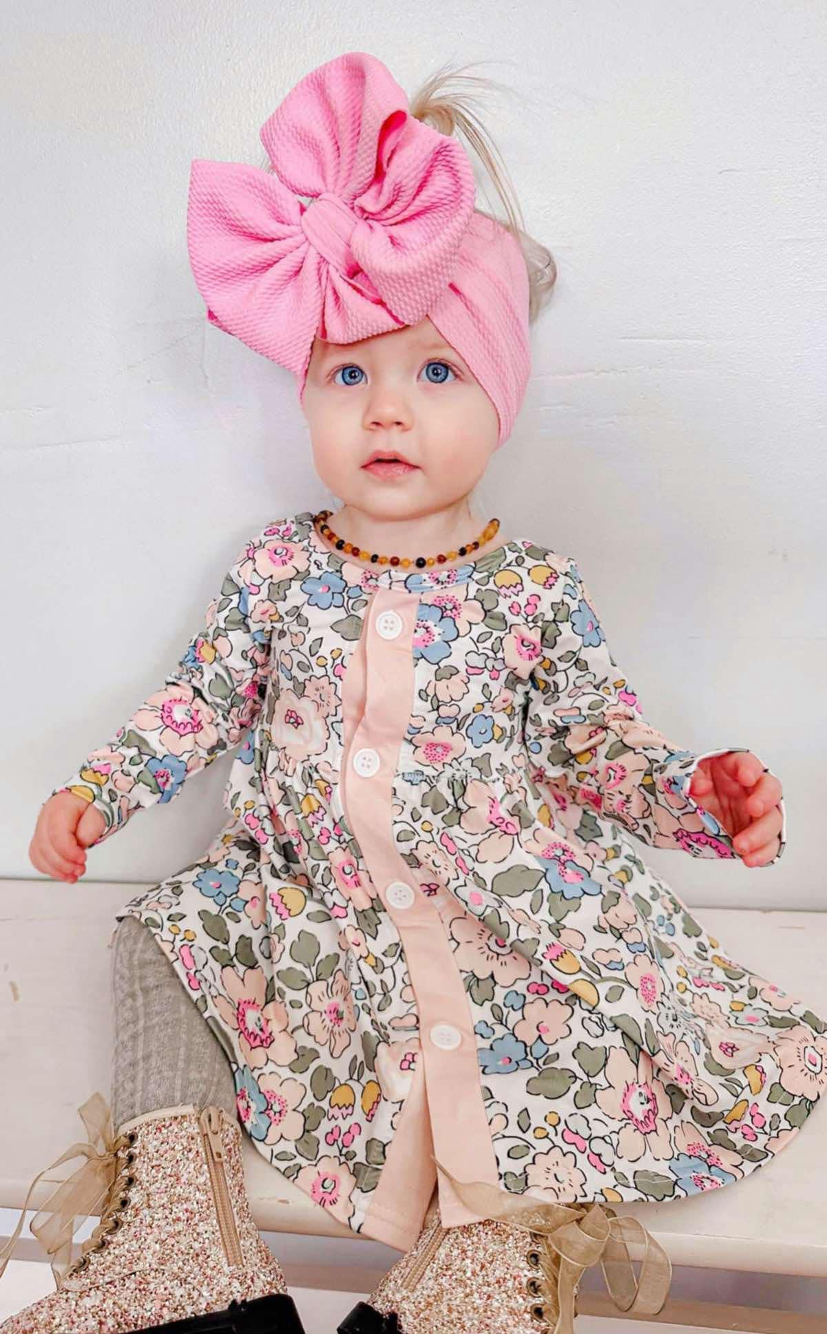 Spring Bloom Tie Back Dress