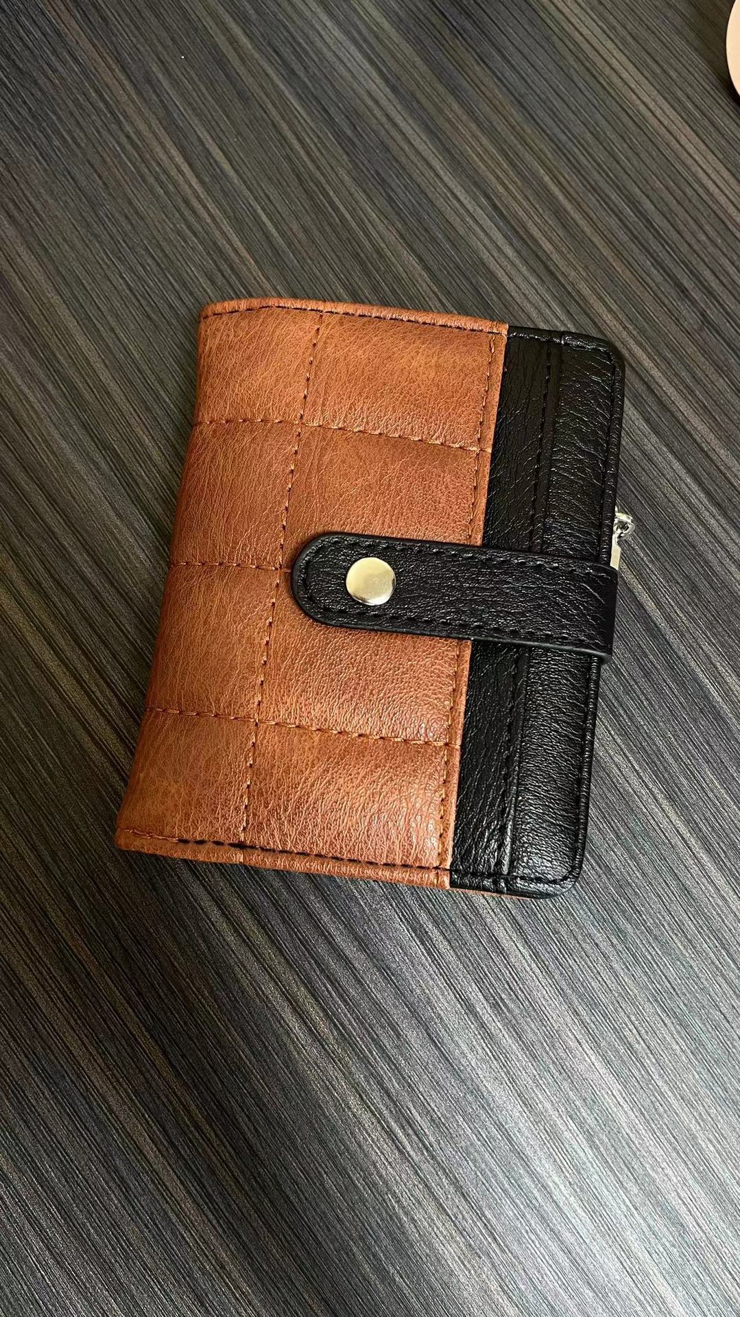 Quilted or Checker Vegan Leather Wallets