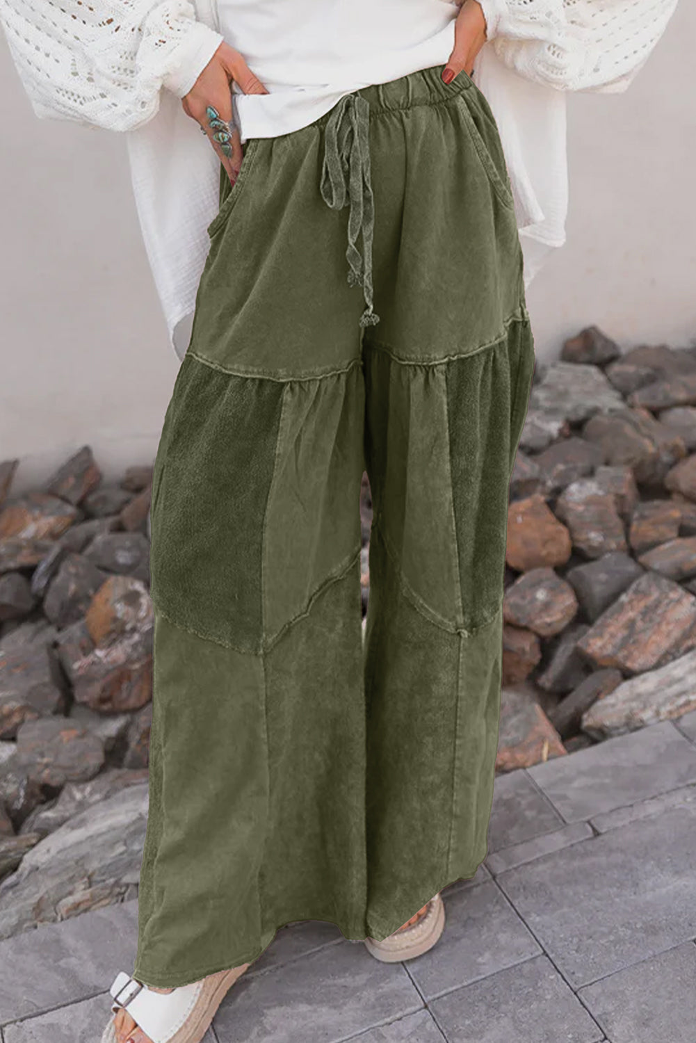 Mineral Wash Drawstring Pants