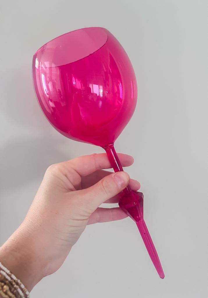 Floating Acrylic wine glass