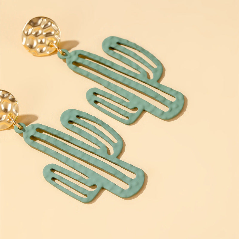 Spring Cactus Earrings