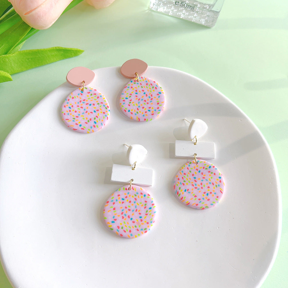 Spring Clay Drop Studs