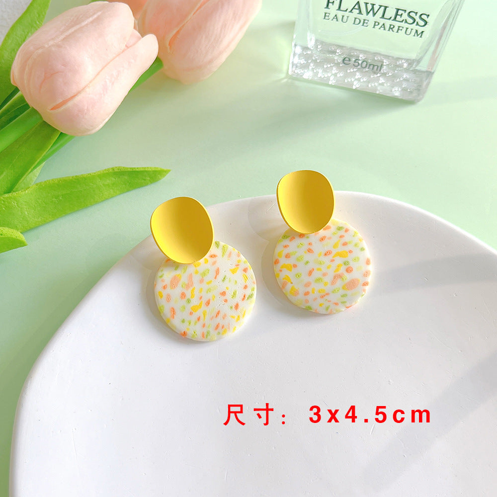 Spring Clay Drop Studs
