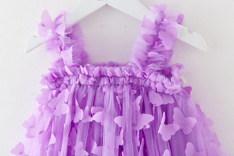 Butterfly & Flower Tulle Twirl Dress
