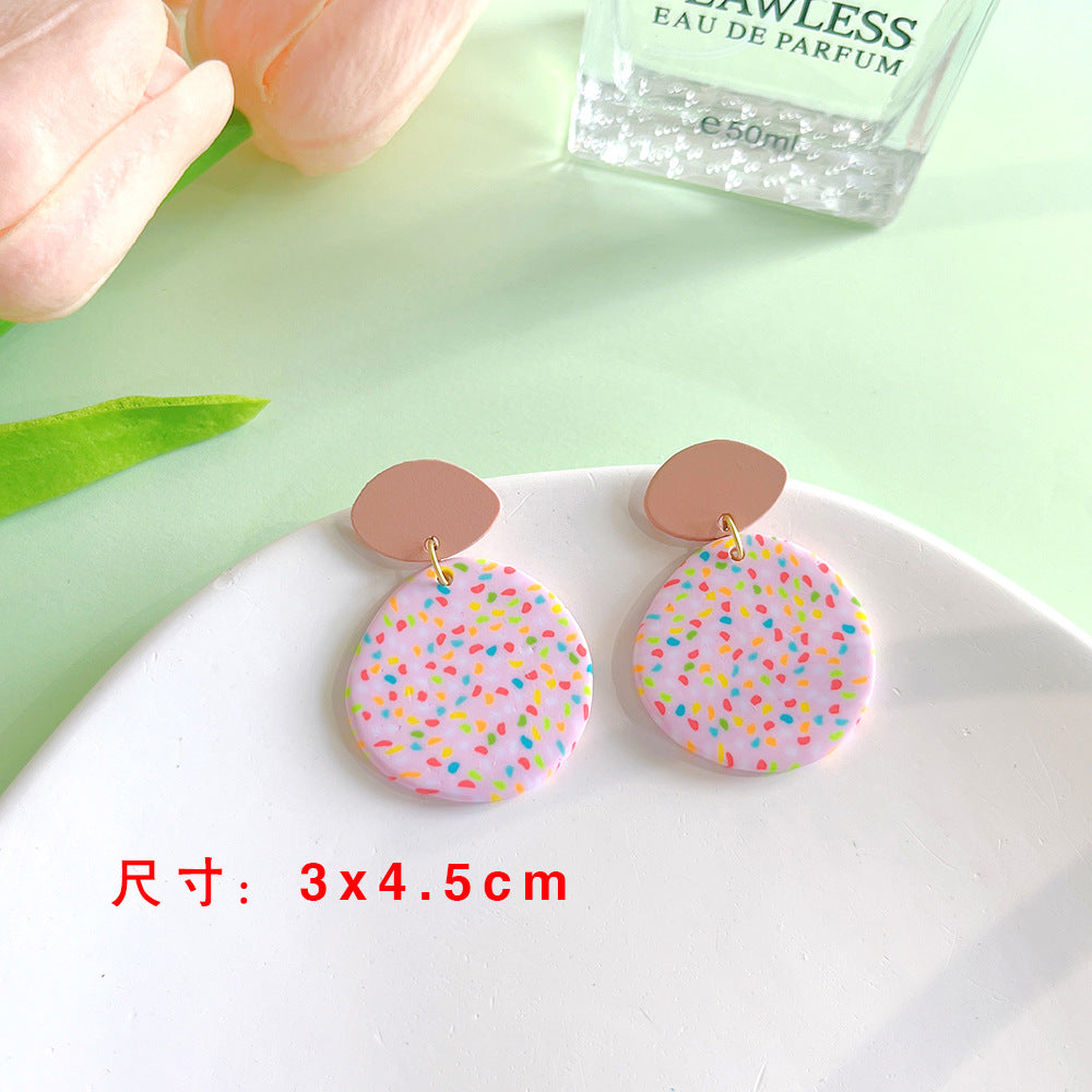 Spring Clay Drop Studs