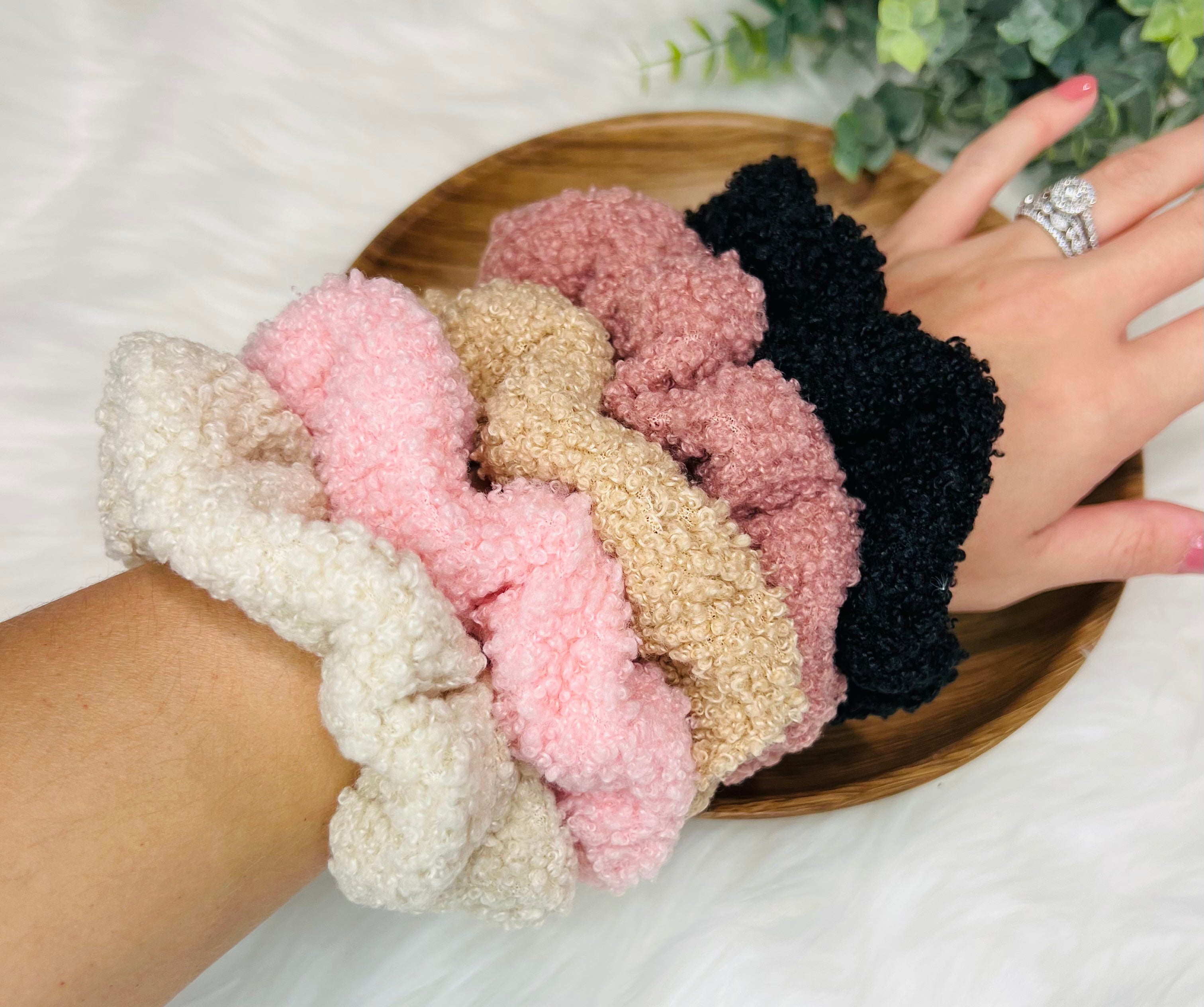 Teddy Bear Scrunchies