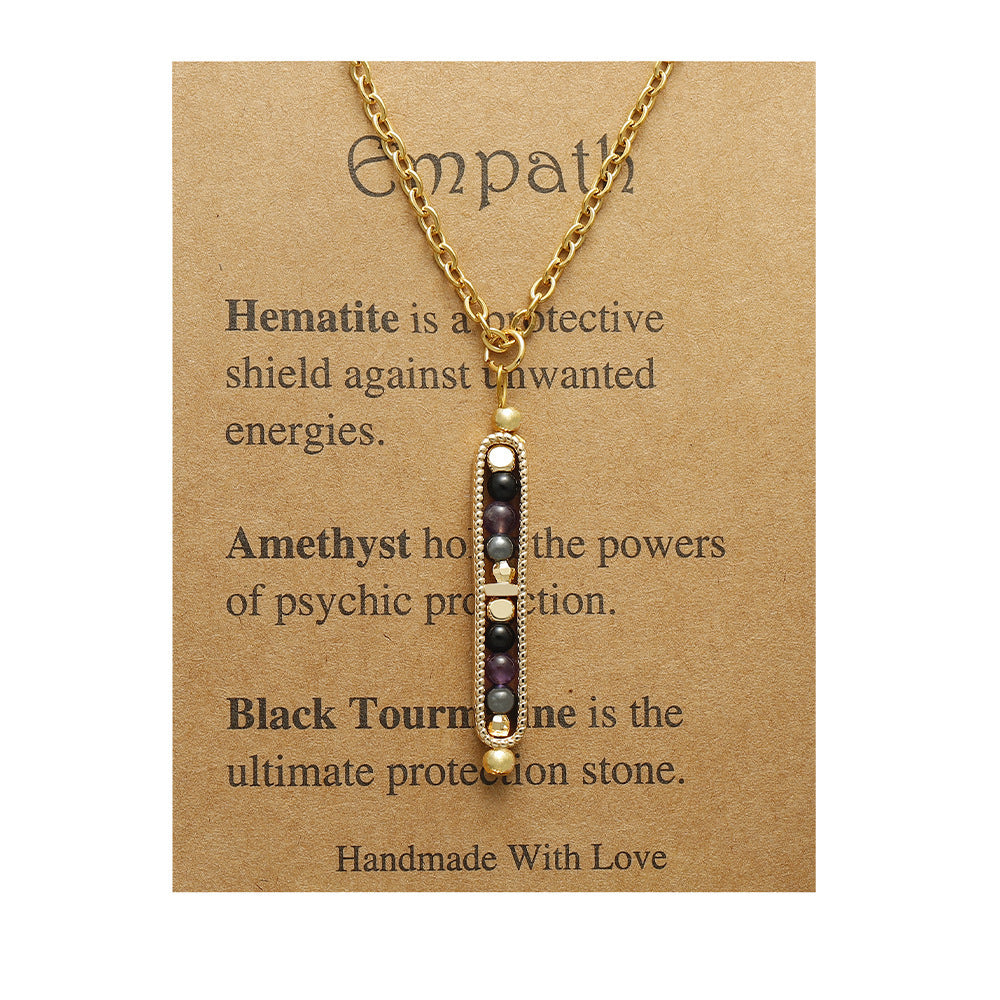 Natural Stone Healing Pendant Necklace