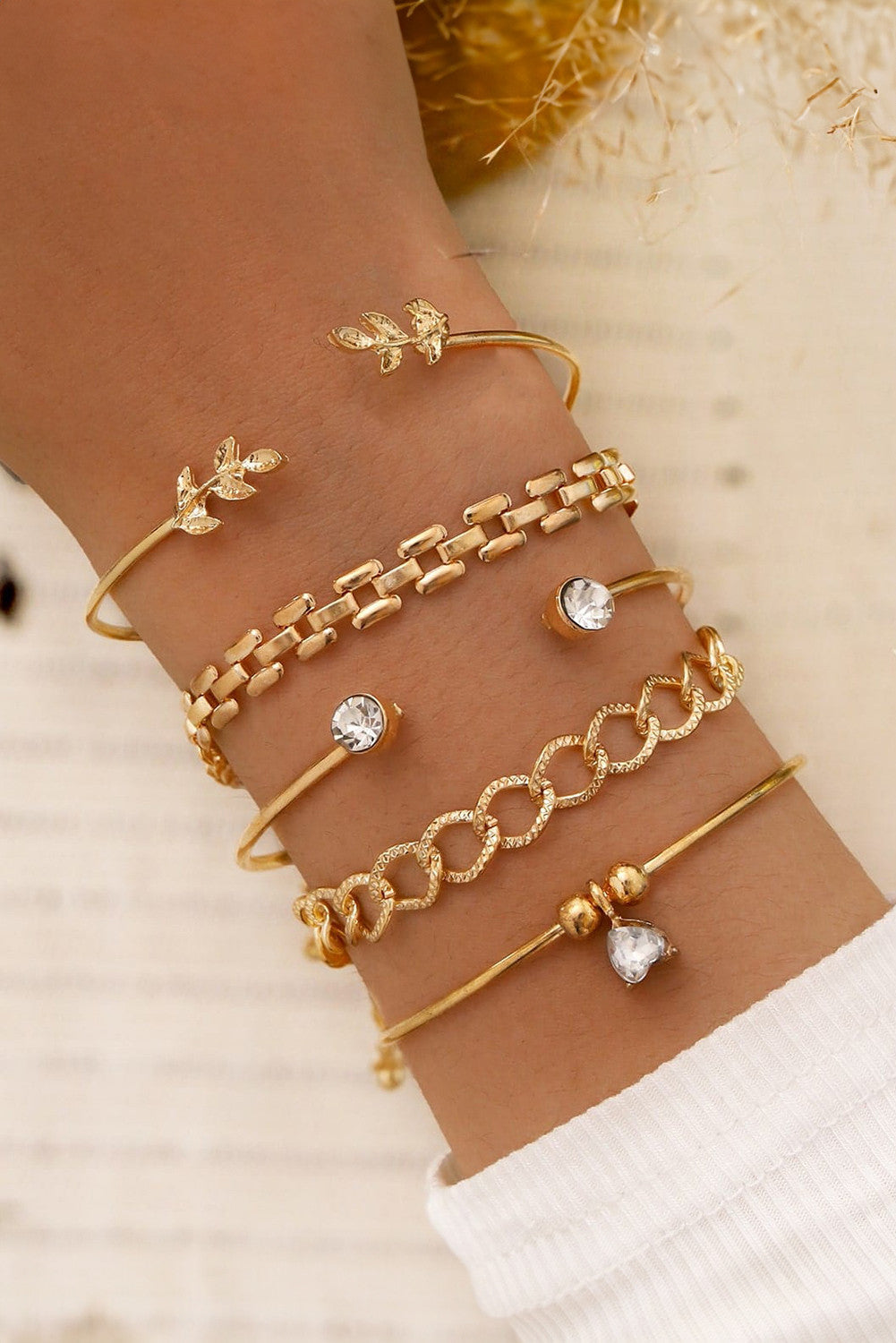 Gold Bracelet Set