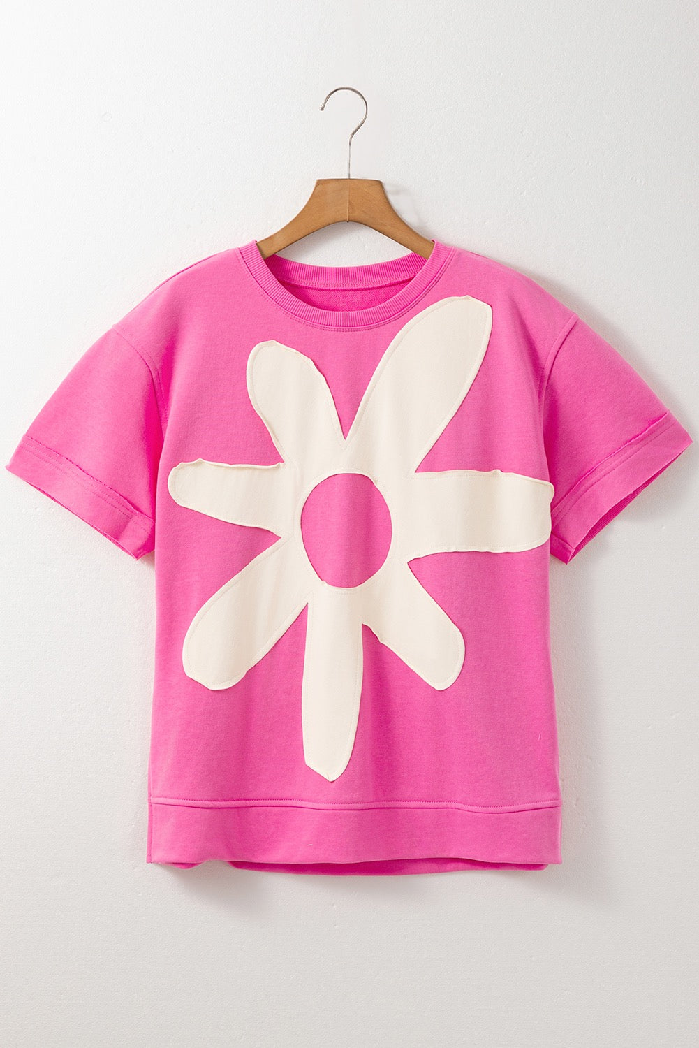 Pink Flower Patch Top