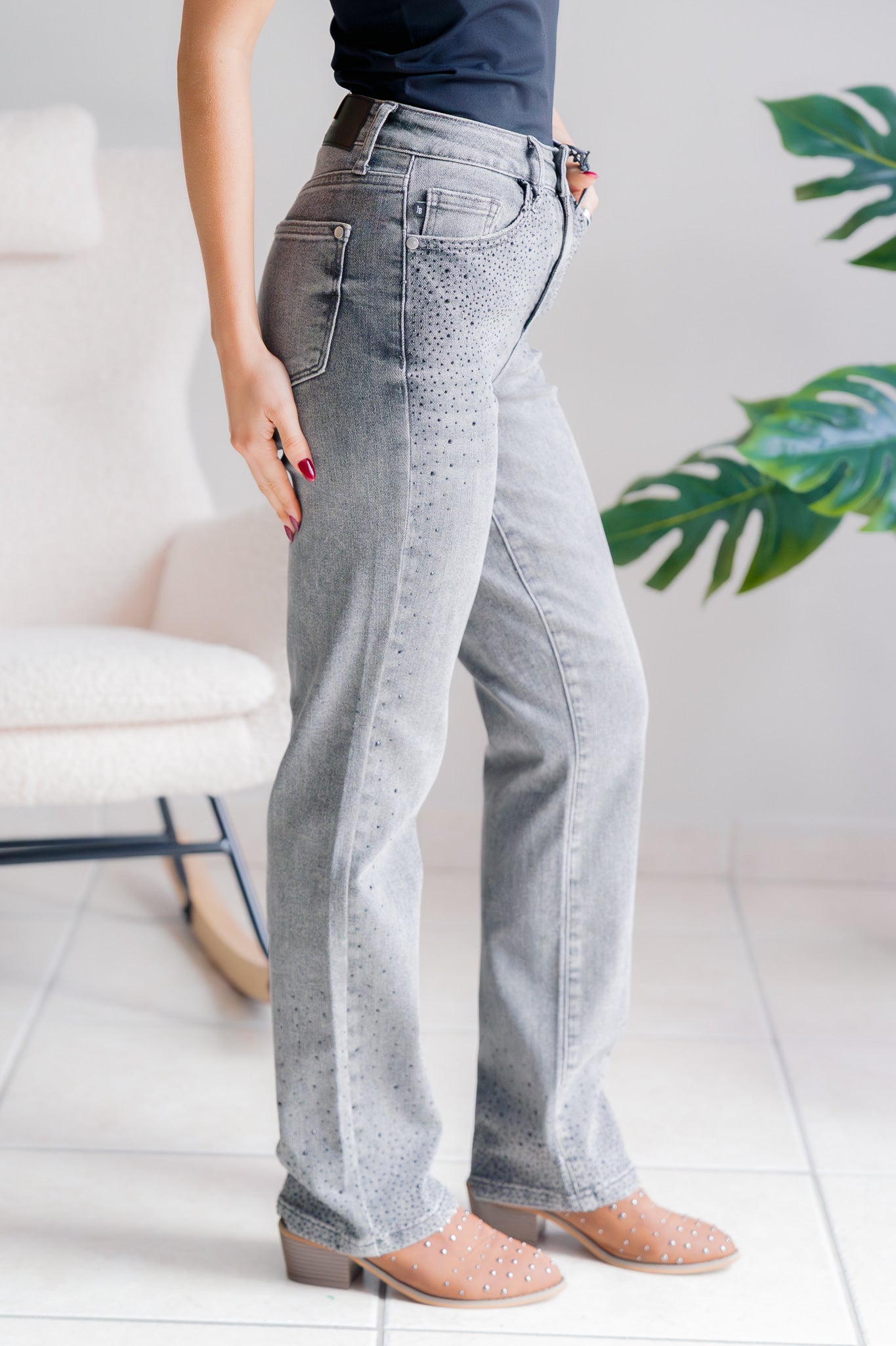 Starlight Glam Judy Blue Straight Legs