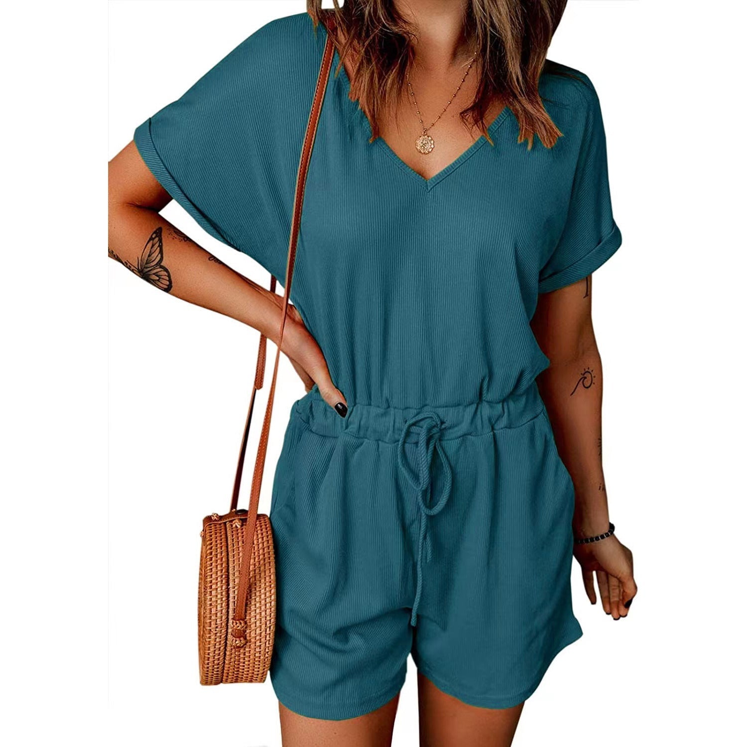 The Ribbed Abby Romper-