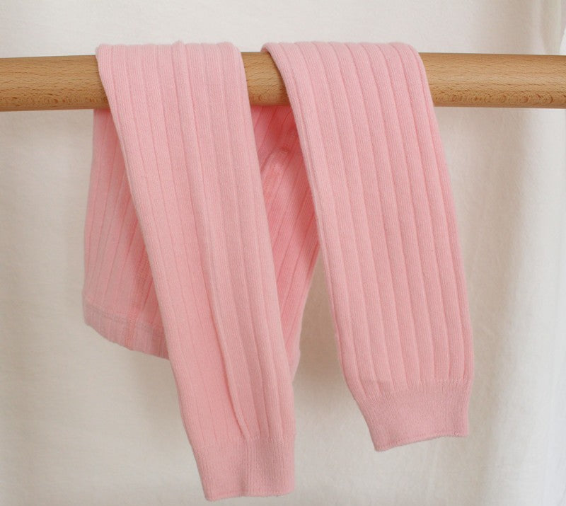 Ribbed Footless Tights