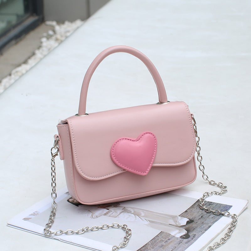 Vegan Leather Heart Clutch
