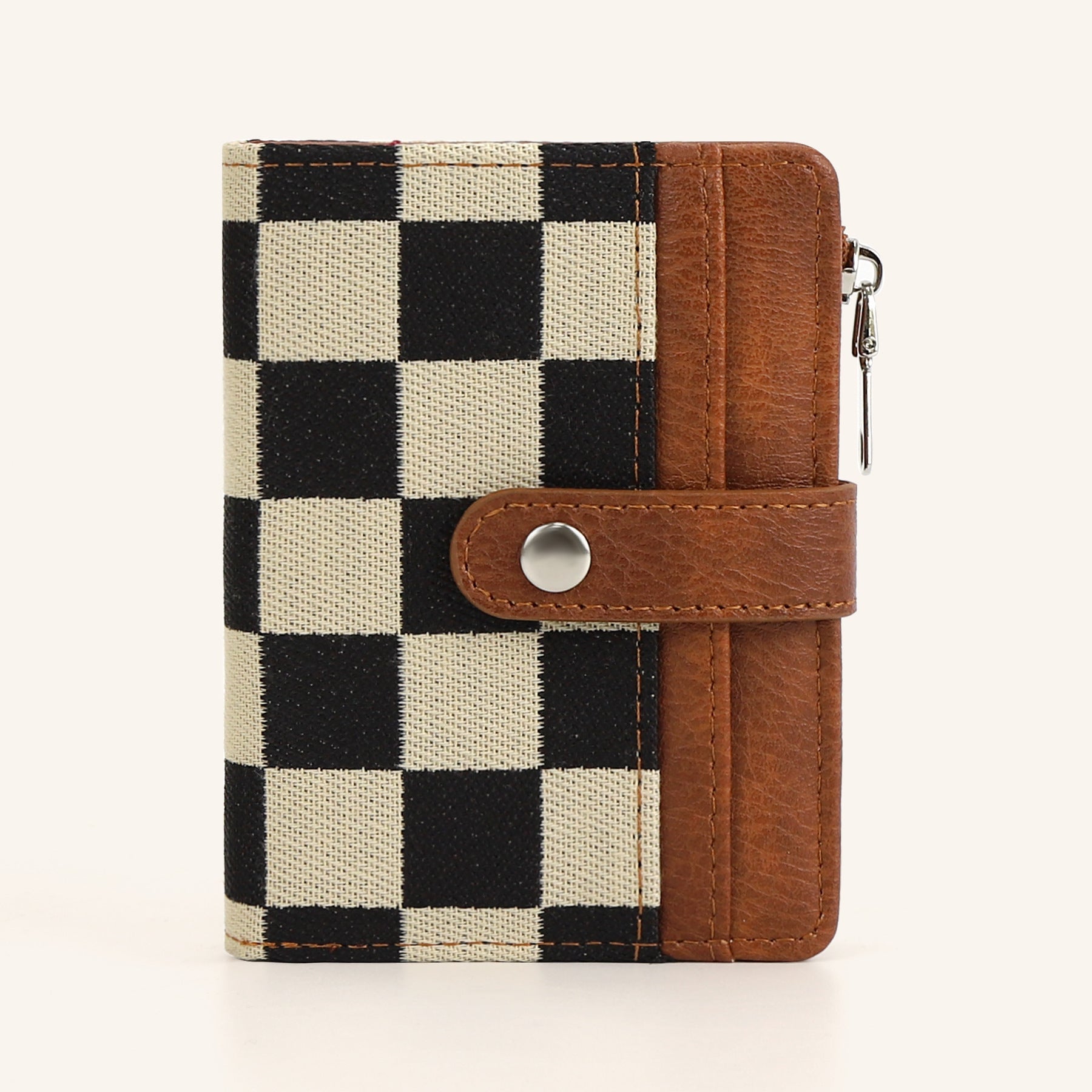 Quilted or Checker Vegan Leather Wallets