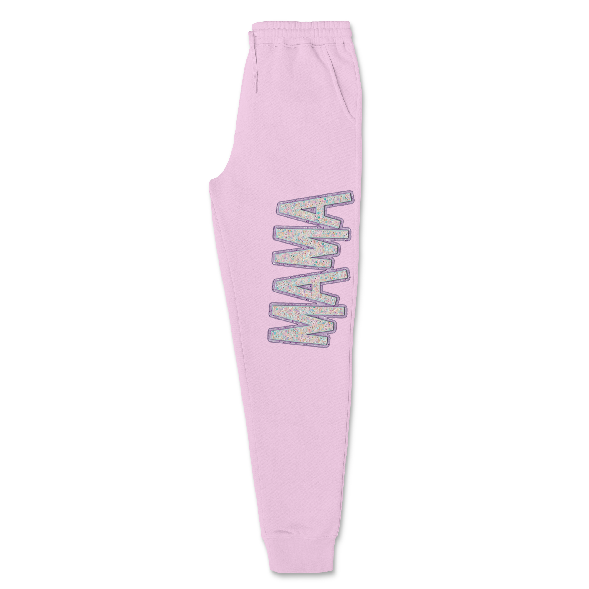Faux Sequin Mama Jogger