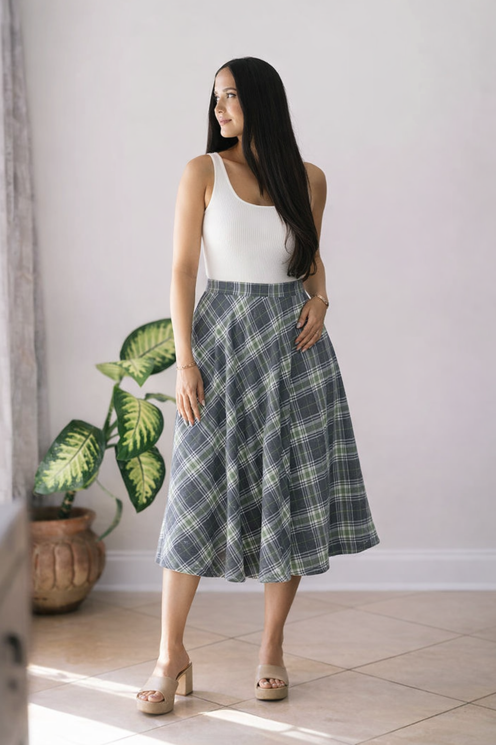Playful In Plaid - Skirt