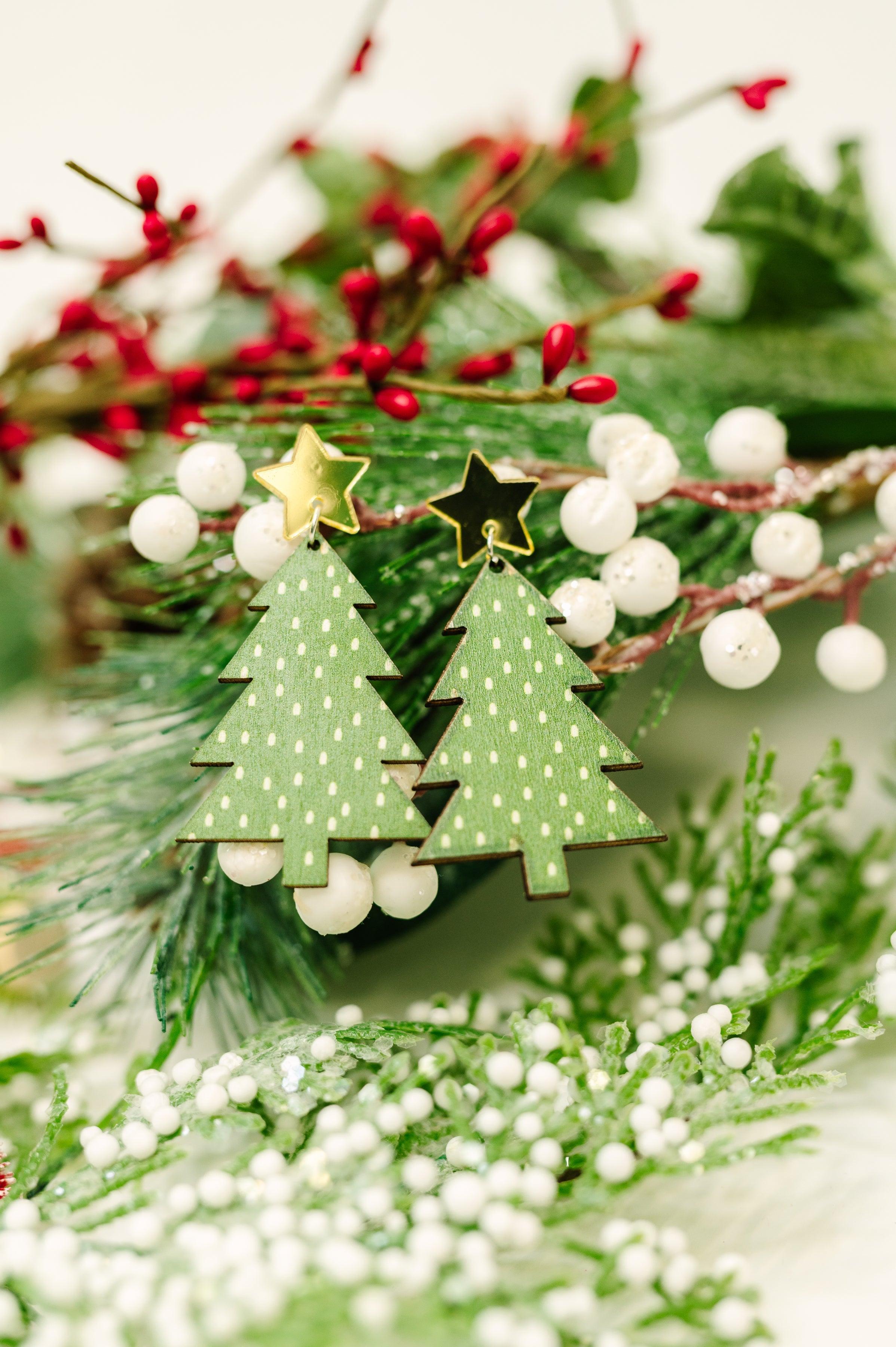 Rockin’ Around the Christmas Tree Dangle Earrings