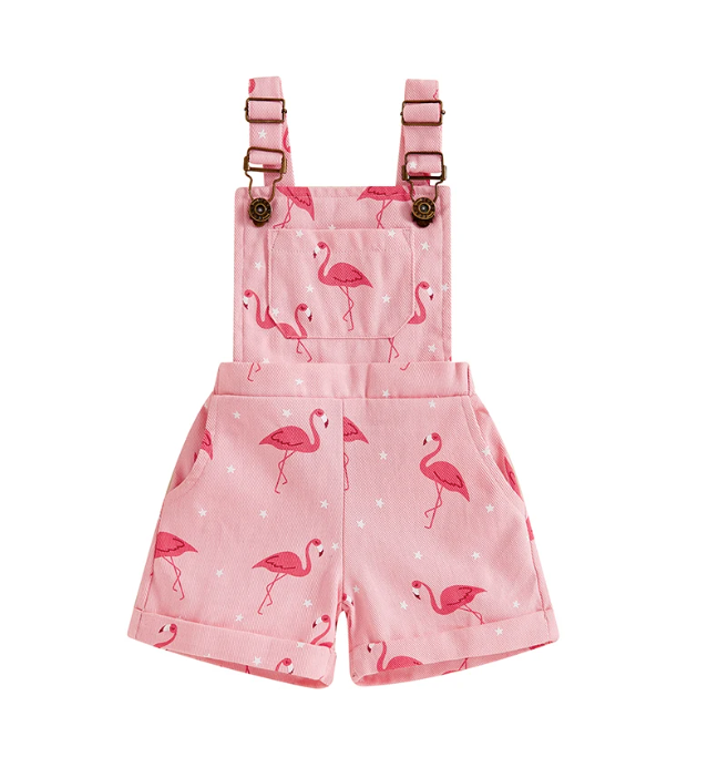 Flamingo Denim Overalls
