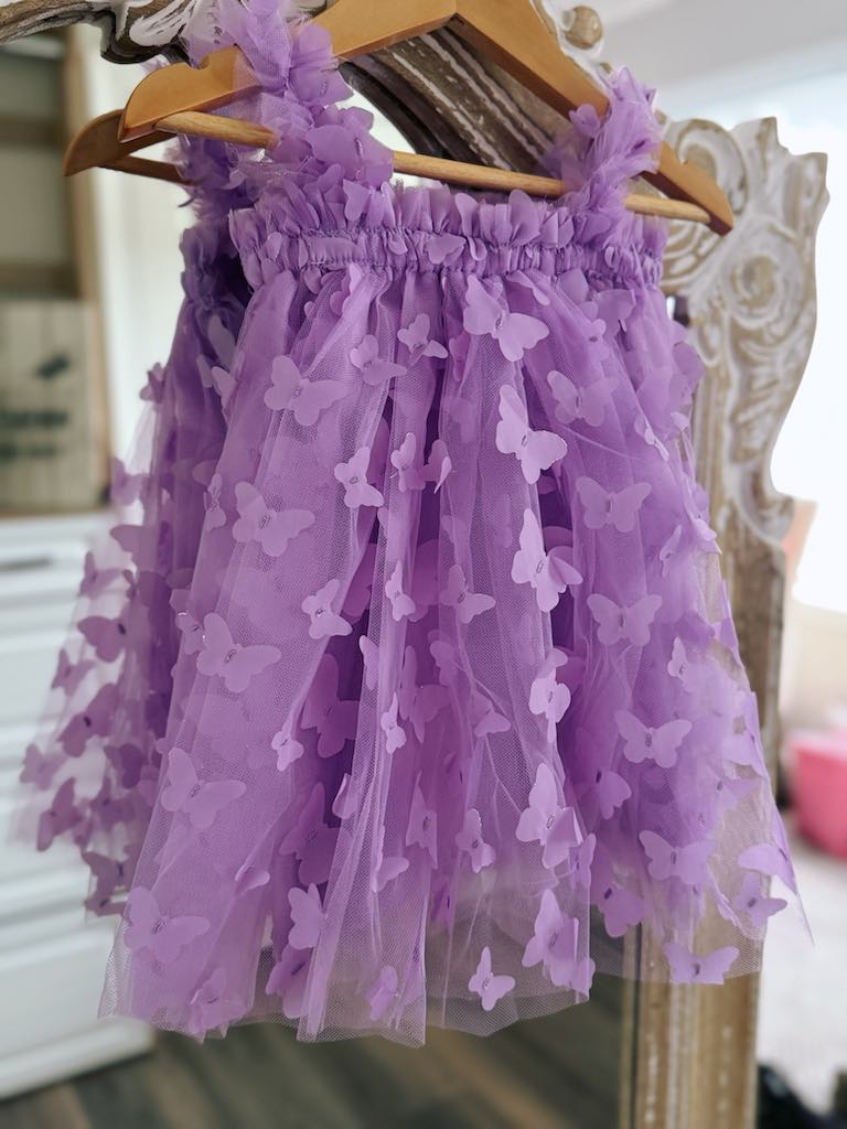 Butterfly & Flower Tulle Twirl Dress