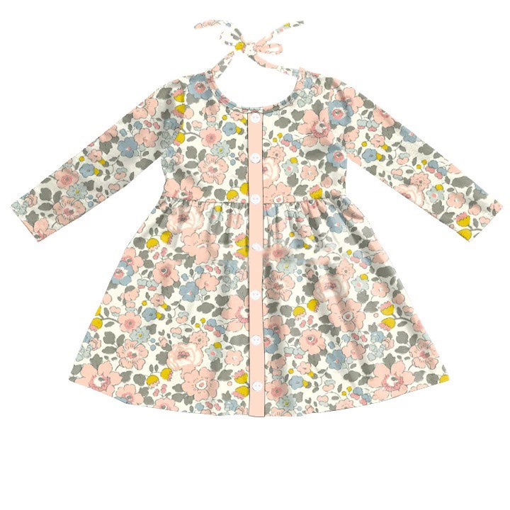 Spring Bloom Tie Back Dress