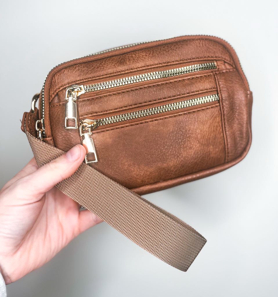 Vegan leather wristlets