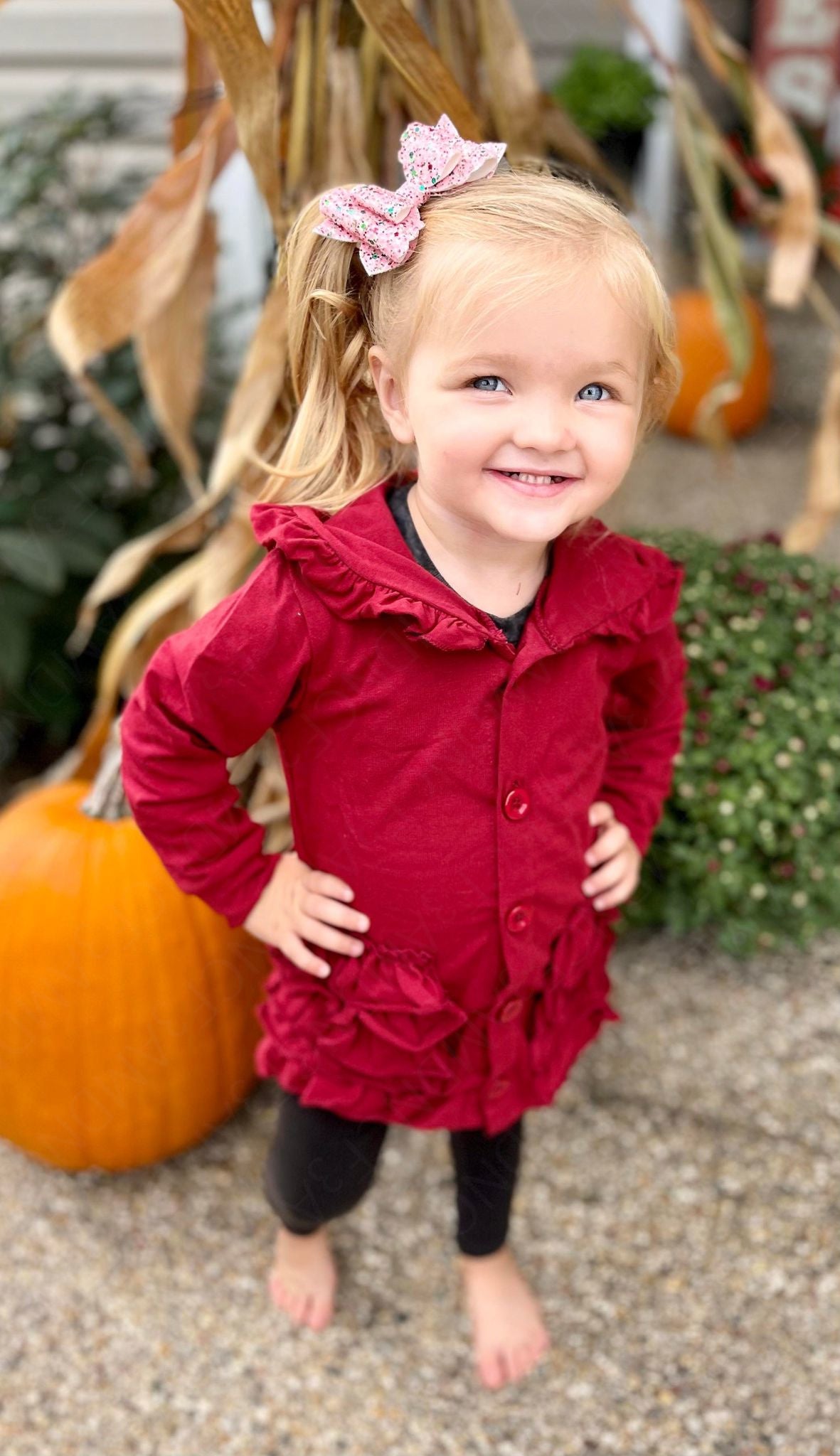 Rilee Ruffle Button Cardi-