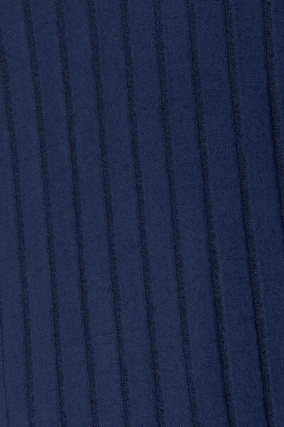 Basic Bae Full Size Ribbed Round Neck Slit Knit Top - The Sapphire Star