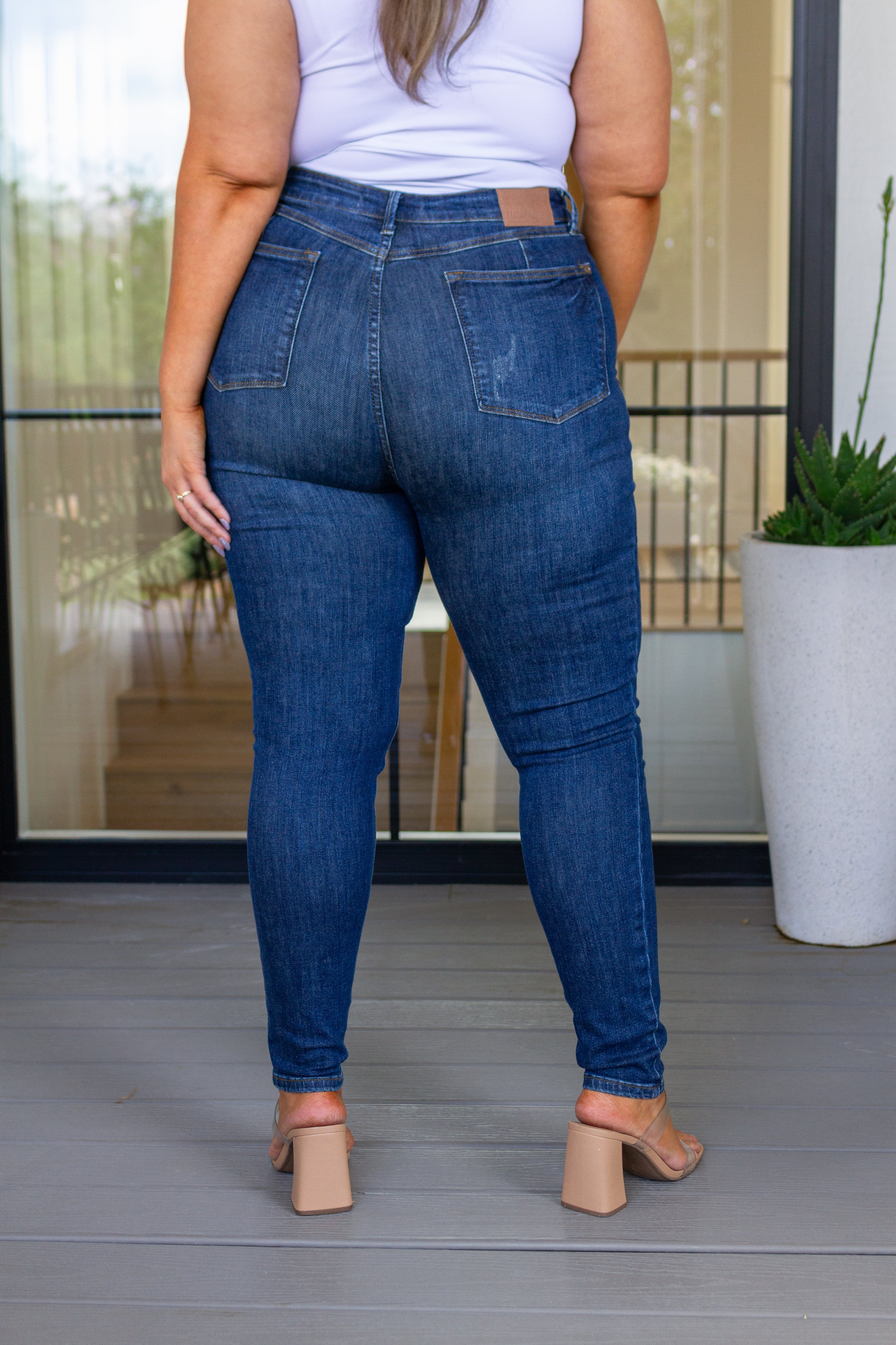 Cora High Rise Control Top Skinny Jeans - The Sapphire Star