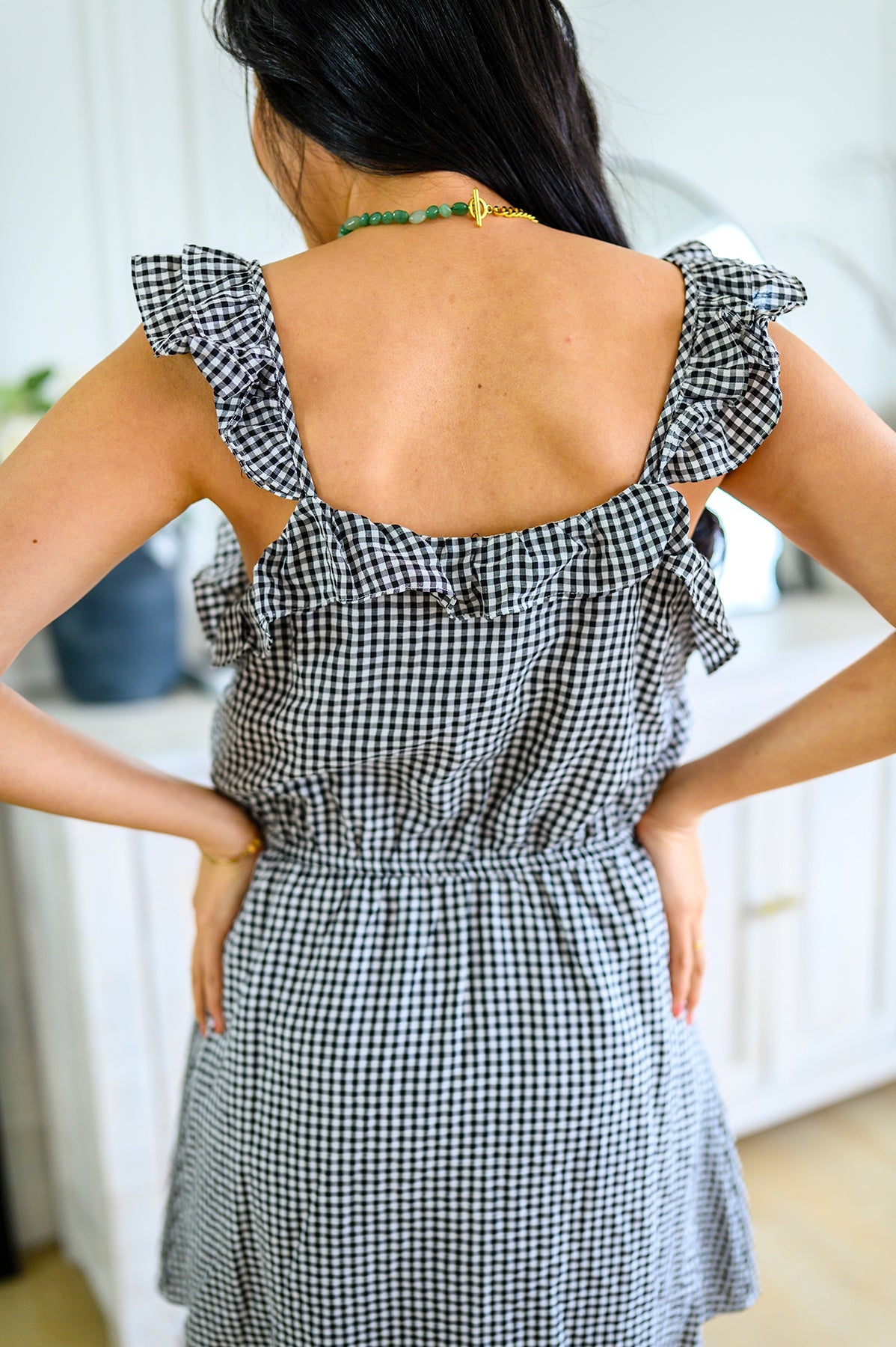 Day Date Gingham Dress - The Sapphire Star