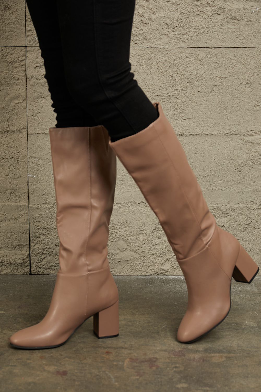 East Lion Corp Block Heel Knee High Boots - The Sapphire Star