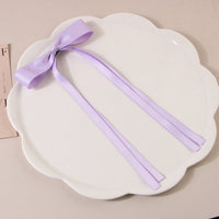 Long Satin Hair Bow