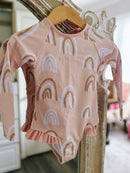 Girls Long Sleeve Rainbow Swims-