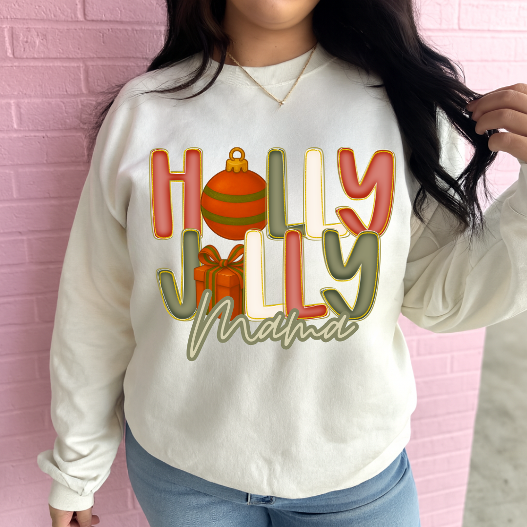 Merry Colorful (Custom Name) Graphic Crewneck