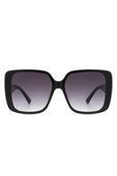Square Retro Fashion Flat Top Women Sunglasses