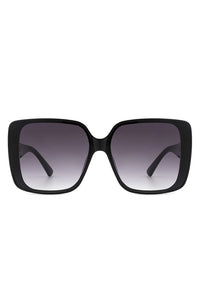 Square Retro Fashion Flat Top Women Sunglasses