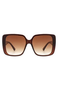 Square Retro Fashion Flat Top Women Sunglasses