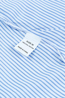 Stripe Shirred Cuff Shirt